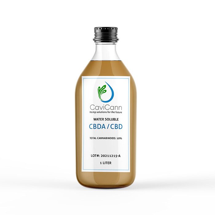 a bottle of Stirling's cbga and cbda water soluble liquid