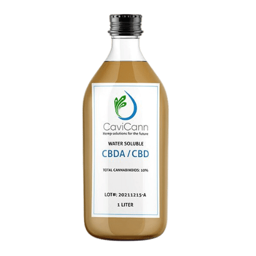 a bottle of Stirling's cbga and cbda water soluble liquid