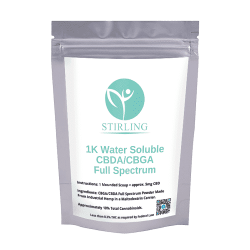 a pack of Stirling's water soluble full spectrum powder