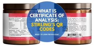 What is Certificate of Analysis Stirling QR codes